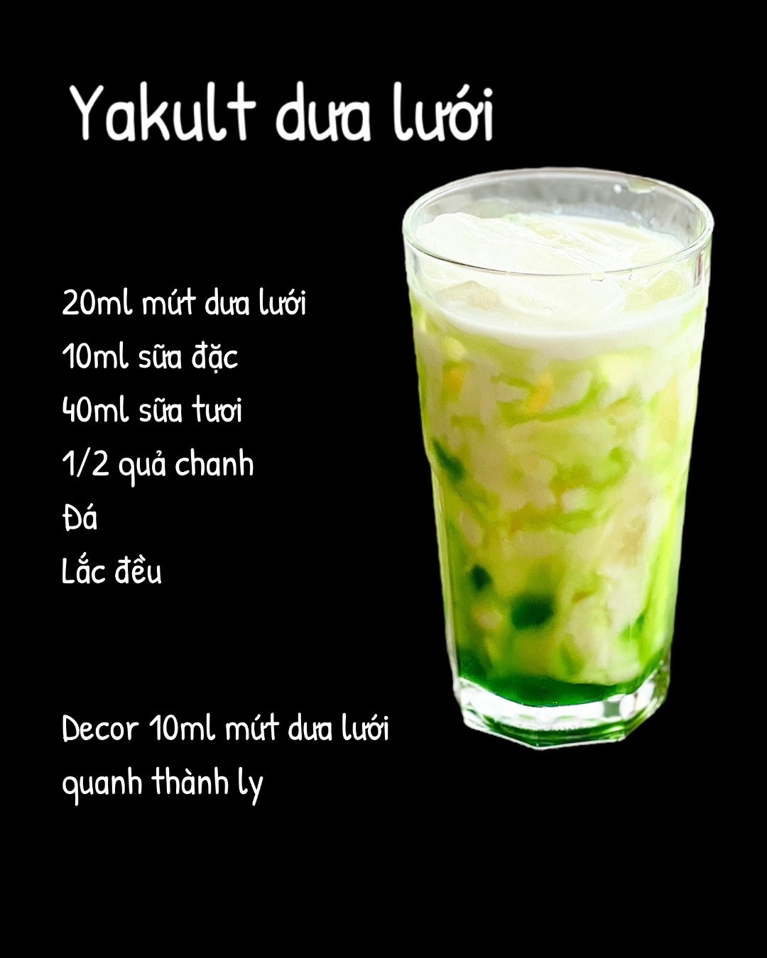 Tổng hợp công thức pha chế đồ uống: Trà xanh, Oolong kem cheese, Milo dầm và Yakult dưa lưới