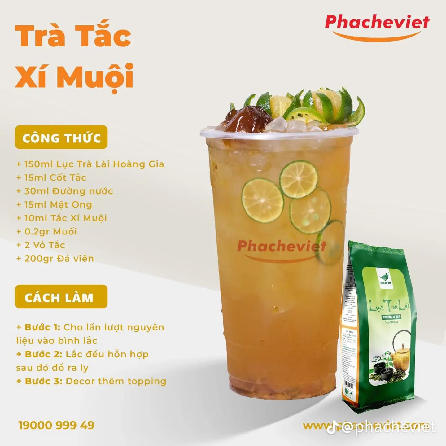 Tổng hợp công thức pha chế trà chanh, trà tắc và hồng trà tắc xí muội