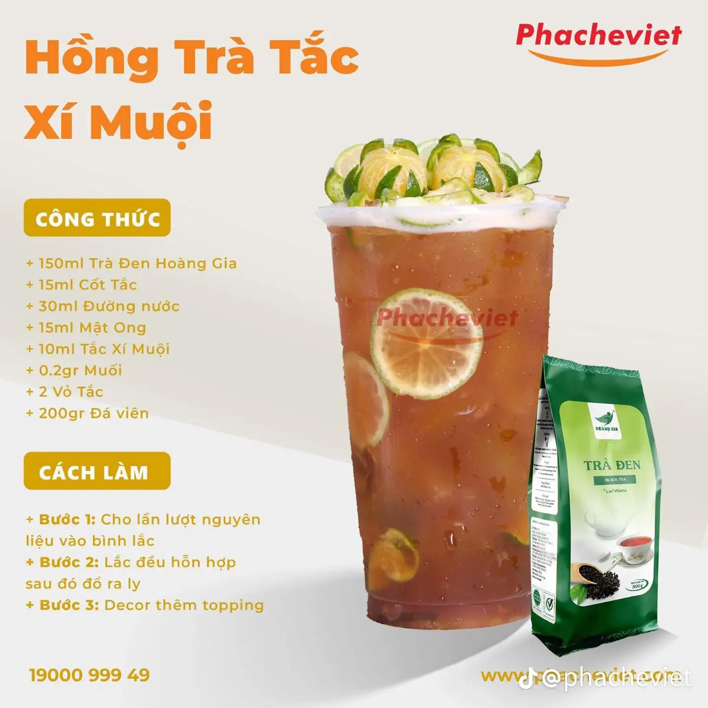 Tổng hợp công thức pha chế trà chanh, trà tắc và hồng trà tắc xí muội