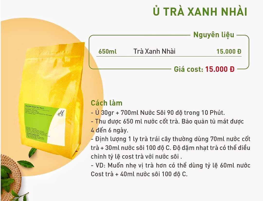 Tổng hợp công thức pha chế trà trái cây giải nhiệt ngày hè: Trà Xoài Bưởi Hồng, Cam Đào, Đào Thạch Mặn, Xoài Thạch Trà và Chanh Kiểu Mạch