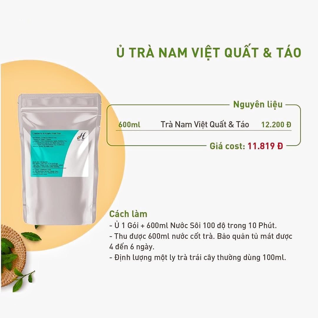 Tổng hợp công thức pha chế trà trái cây giải nhiệt ngày hè: Trà Xoài Bưởi Hồng, Cam Đào, Đào Thạch Mặn, Xoài Thạch Trà và Chanh Kiểu Mạch