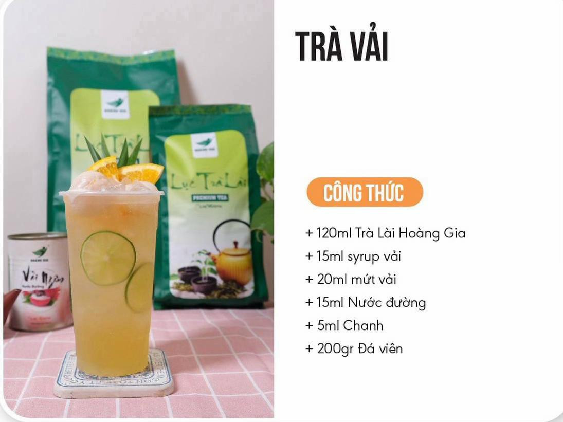 Tổng hợp công thức pha chế trà trái cây: Trà Táo Xanh Nha Đam, Trà Chanh, Trà Vải Dừa Hấu và Trà Vải