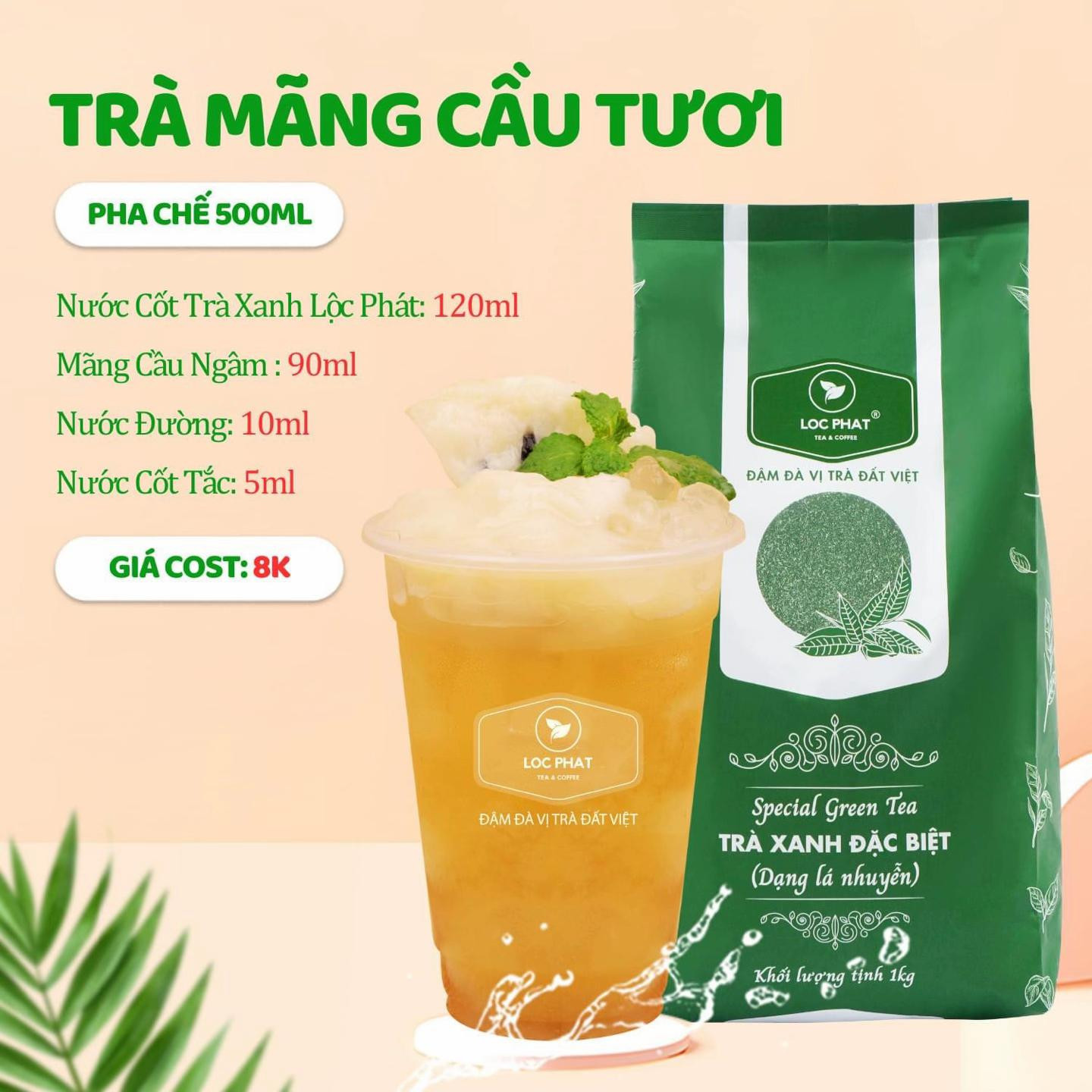 Tổng hợp công thức pha chế trà trái cây tươi, trà dâu, trà mãng cầu, trà đào cam sả và trà vải