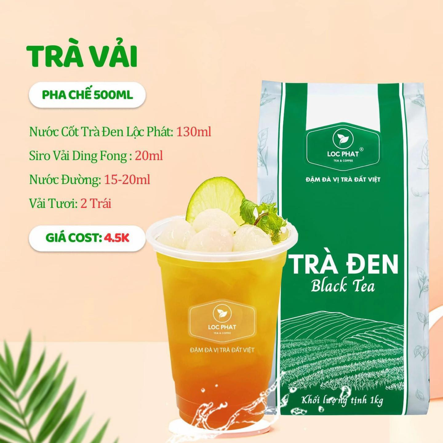 Tổng hợp công thức pha chế trà trái cây tươi, trà dâu, trà mãng cầu, trà đào cam sả và trà vải