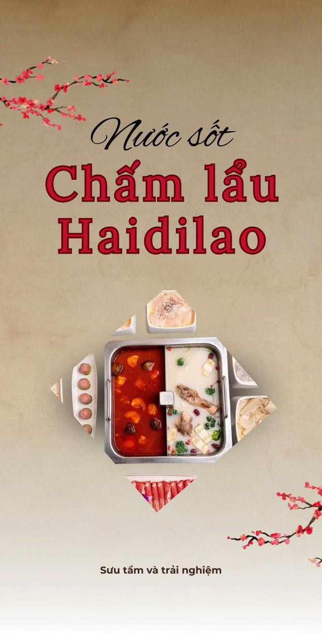 Tổng hợp công thức pha nước chấm lẩu Haidilao chuẩn vị: Cay, Chua cay, Béo và Hải sản