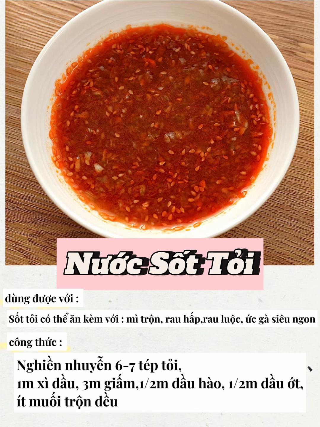 Tổng hợp công thức pha nước chấm ngon: Sốt dầu giấm, sốt chua cay Thái và nước sốt tỏi