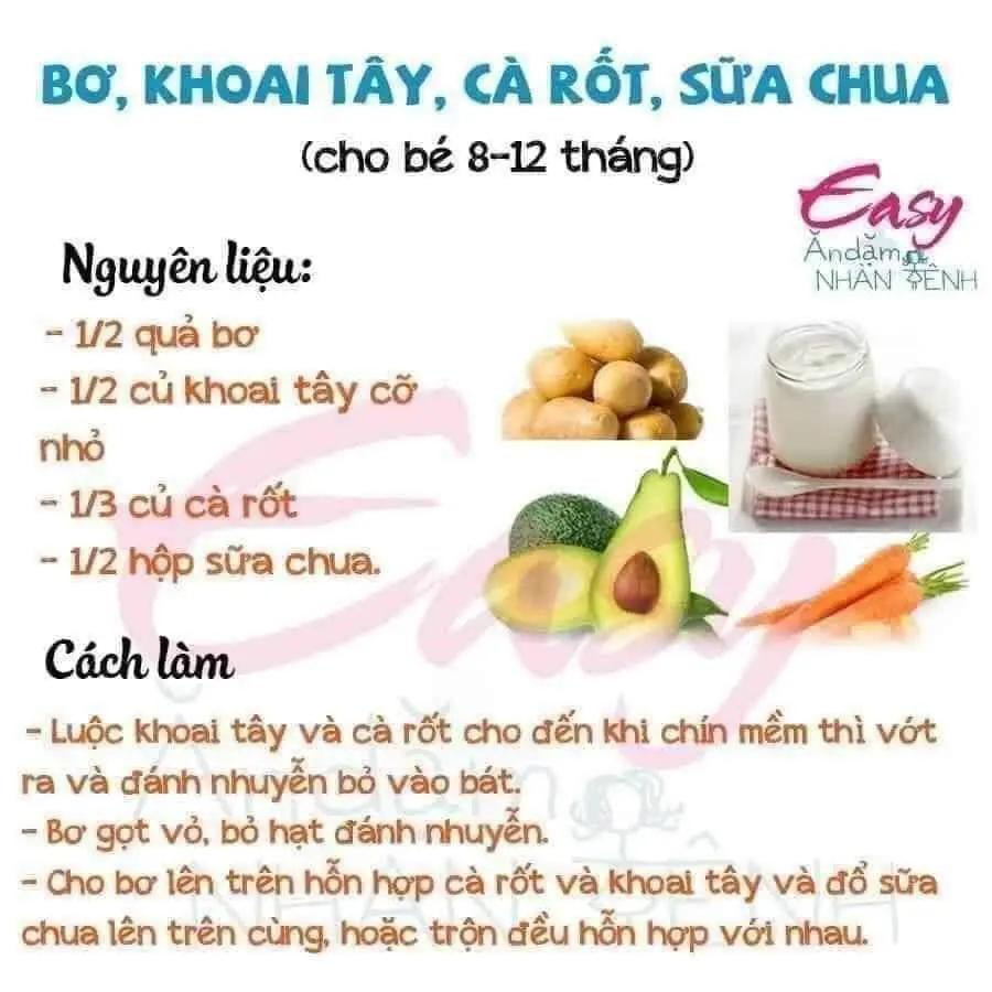 Tổng hợp công thức sinh tố bơ bổ dưỡng cho bé ăn dặm từ 6-12 tháng tuổi