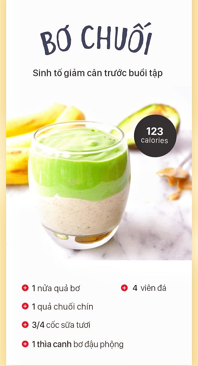 Tổng hợp công thức sinh tố giảm cân và detox từ dâu tây, bơ chuối, dứa, xoài kiwi và trà xanh táo dừa