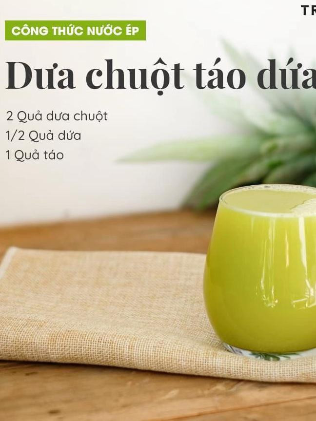Tổng hợp công thức sinh tố và nước ép detox xanh từ bơ, matcha, dứa và táo