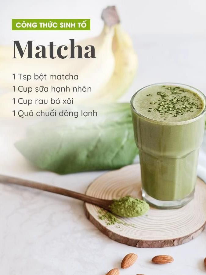 Tổng hợp công thức sinh tố và nước ép detox xanh từ bơ, matcha, dứa và táo