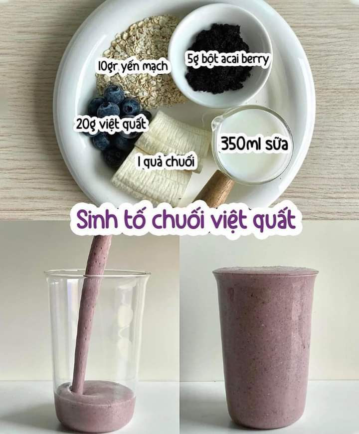 Tổng hợp công thức sinh tố yến mạch cho cả tuần: xoài dưa leo, thanh long, táo mè đen và matcha chuối