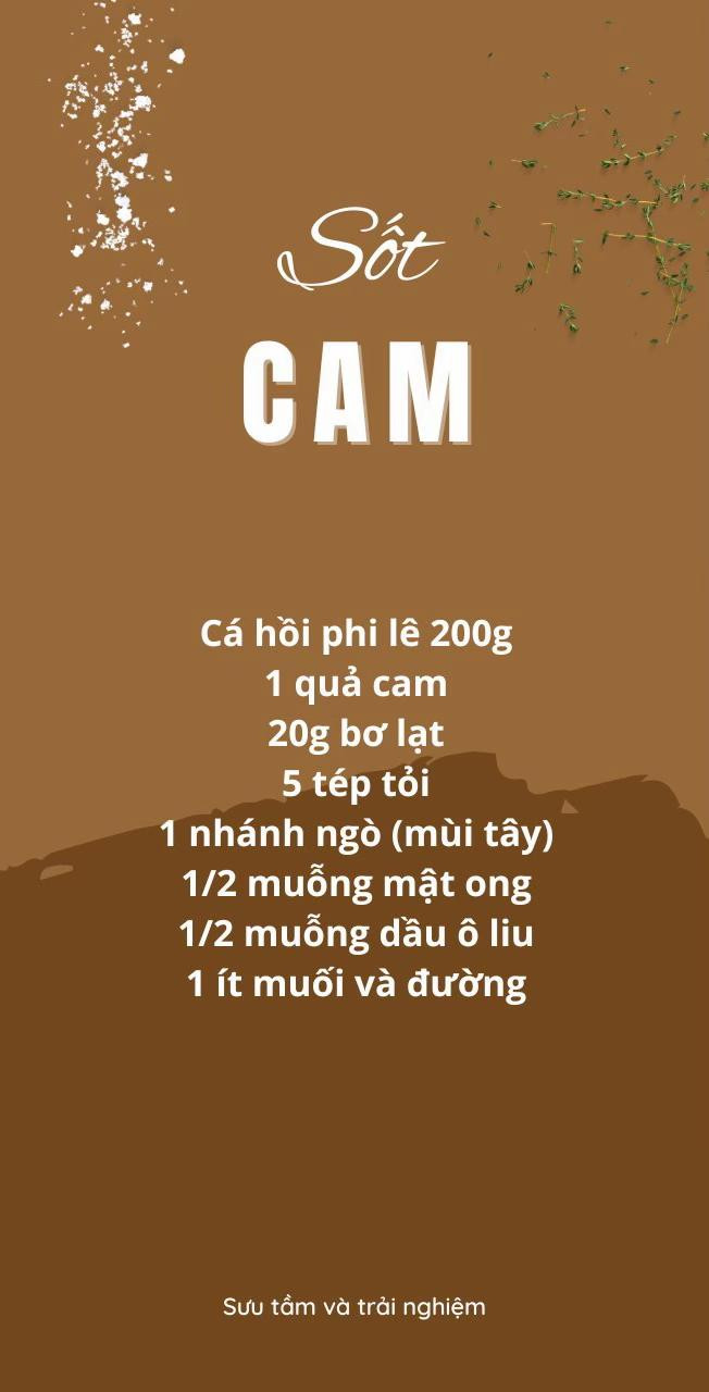 Tổng hợp công thức sốt cá hồi: Sốt xì dầu, chanh dây, cam và bơ tỏi