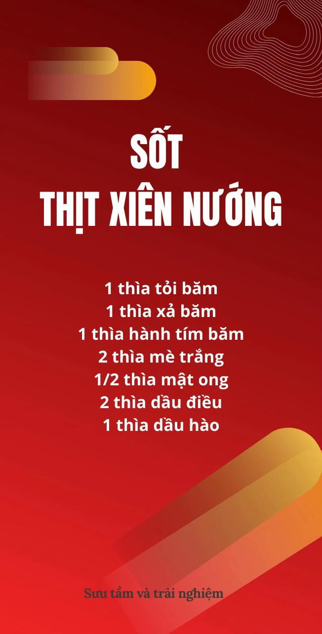 Tổng hợp công thức sốt ướp thịt heo chiên mắm, nướng bún chả và xiên nướng