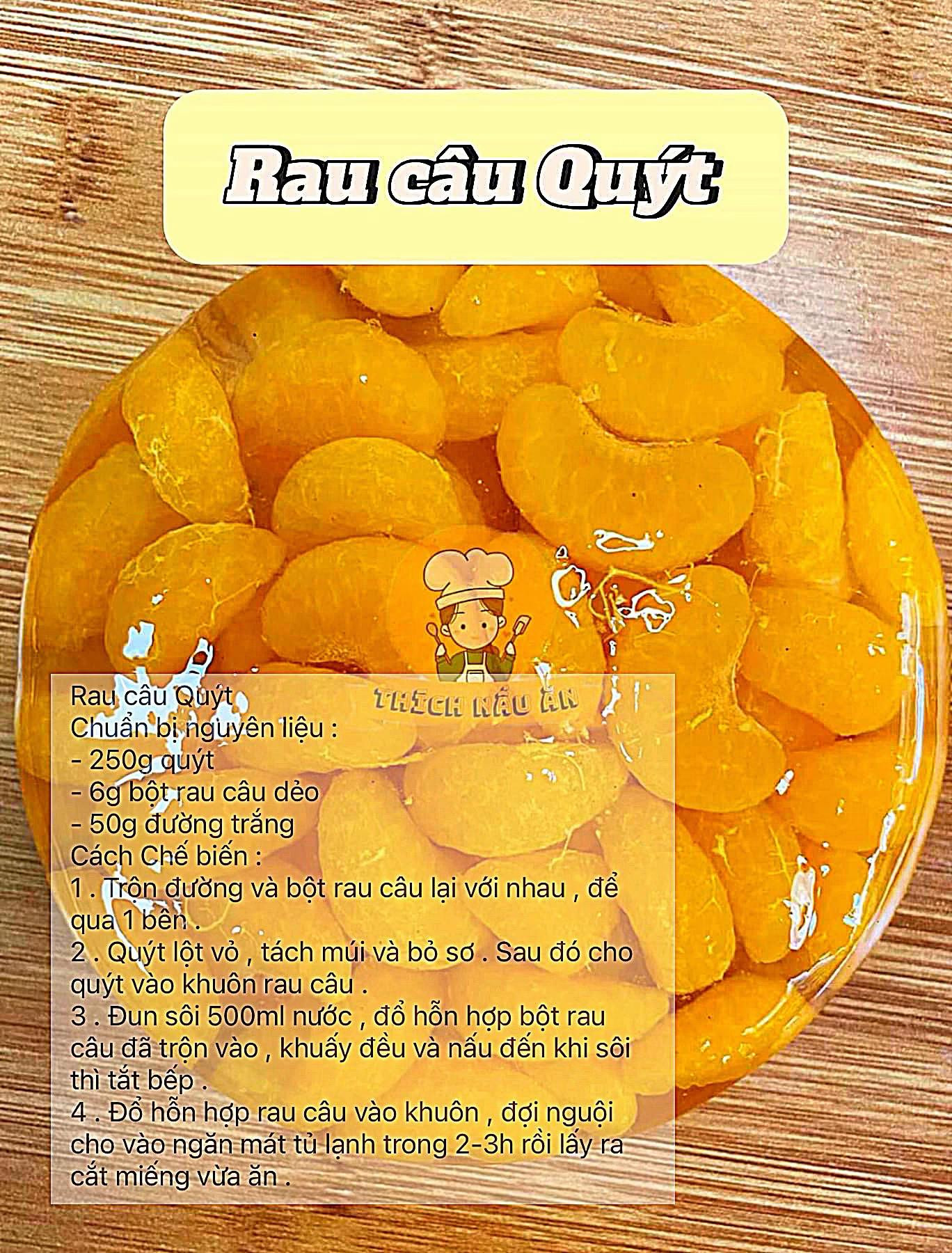 Tổng hợp công thức thạch rau câu từ hoa quả tươi: Dưa chuột, Cà chua, Dưa hấu, Chanh dây