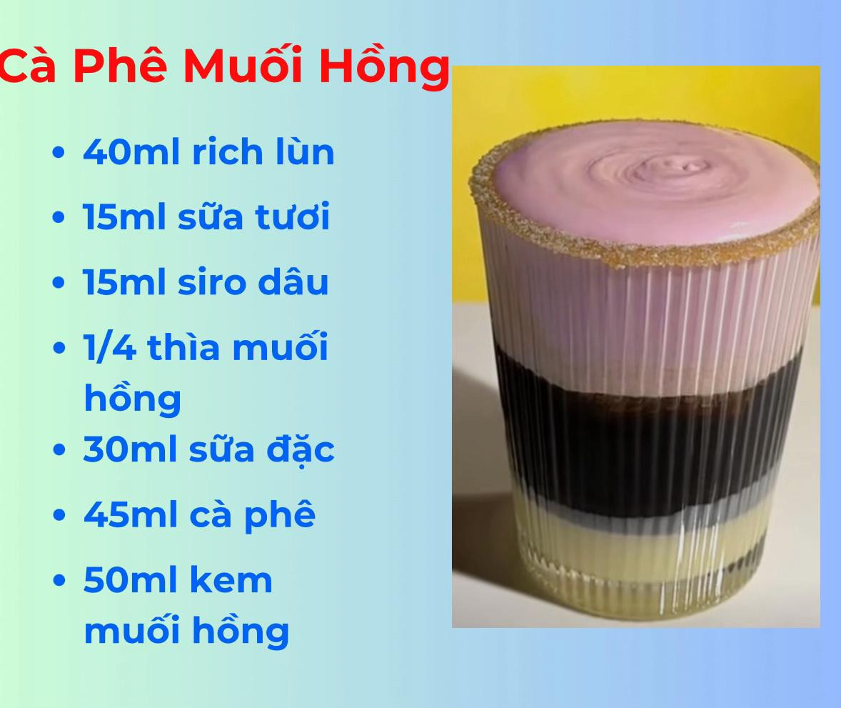 Tổng hợp công thức tự làm 4 loại cà phê trendy: Cà Phê Sữa Dừa, Cà Phê Thái Xanh, Cà Phê Muối Hồng và Cà Phê Bột Biển