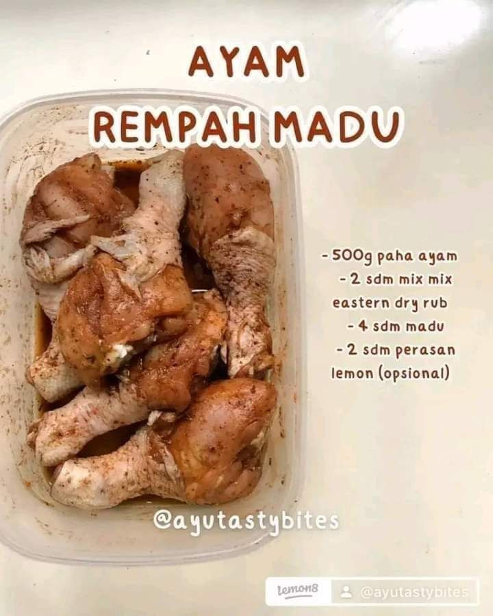 Tổng hợp công thức ướp thịt gà: Ayam Bumbu Kuning, Spicy BBQ, Rempah Madu, Sambal Matah và Teriyaki