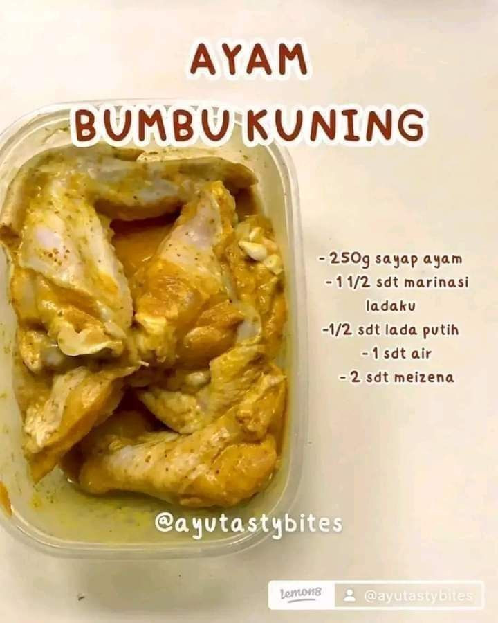 Tổng hợp công thức ướp thịt gà: Ayam Bumbu Kuning, Spicy BBQ, Rempah Madu, Sambal Matah và Teriyaki