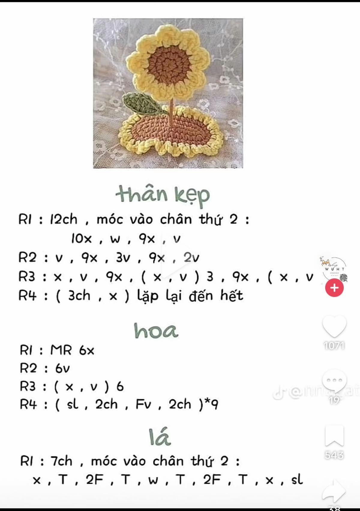 Tổng hợp hướng dẫn móc len kẹp tóc gấu, thỏ và mặt cười dễ thương