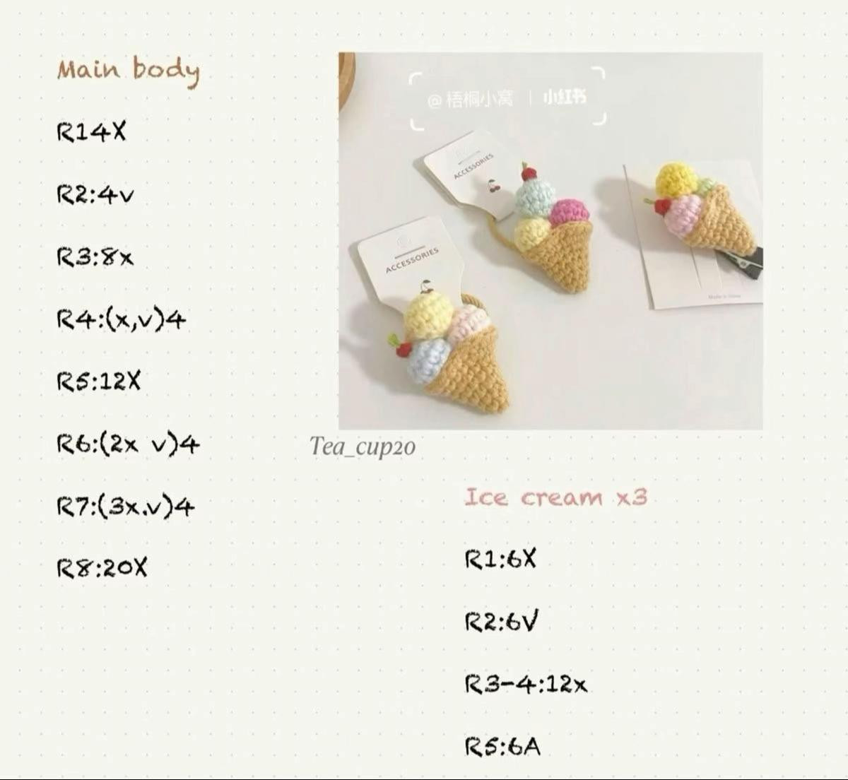 Tổng hợp mẫu móc len đồ ăn dễ thương cho người mới bắt đầu