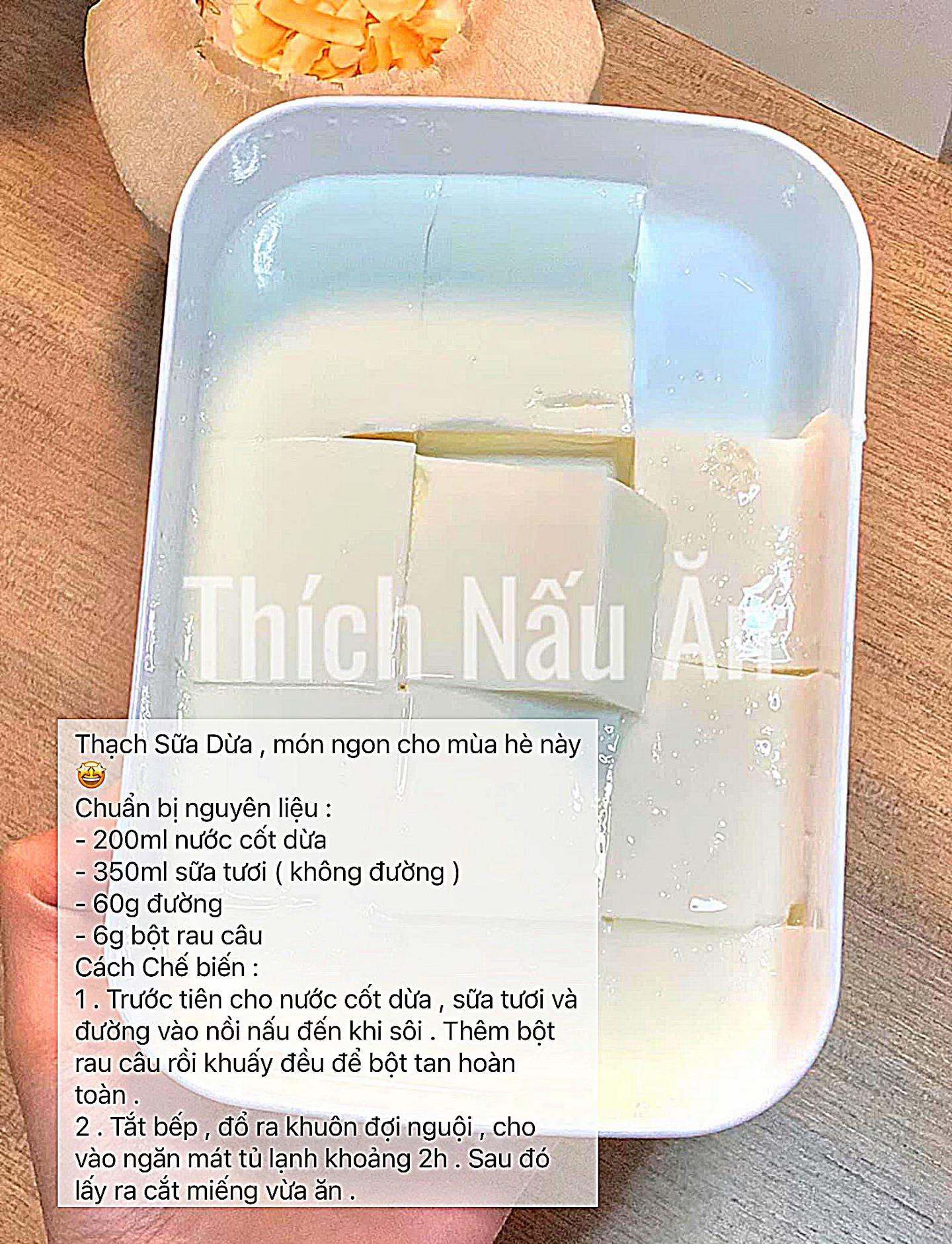 Top 10 công thức đồ ăn vặt mát lạnh dễ làm: Thạch matcha, Panna cotta cam, thạch sữa dừa