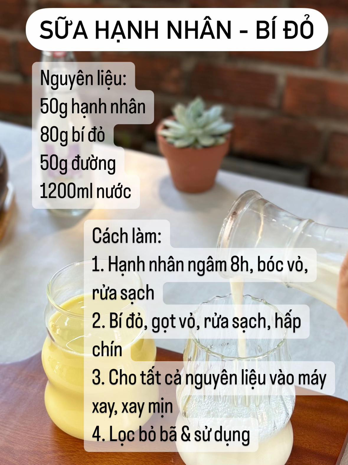 Top 7 công thức sữa hạt mix hạnh nhân dễ làm và dinh dưỡng