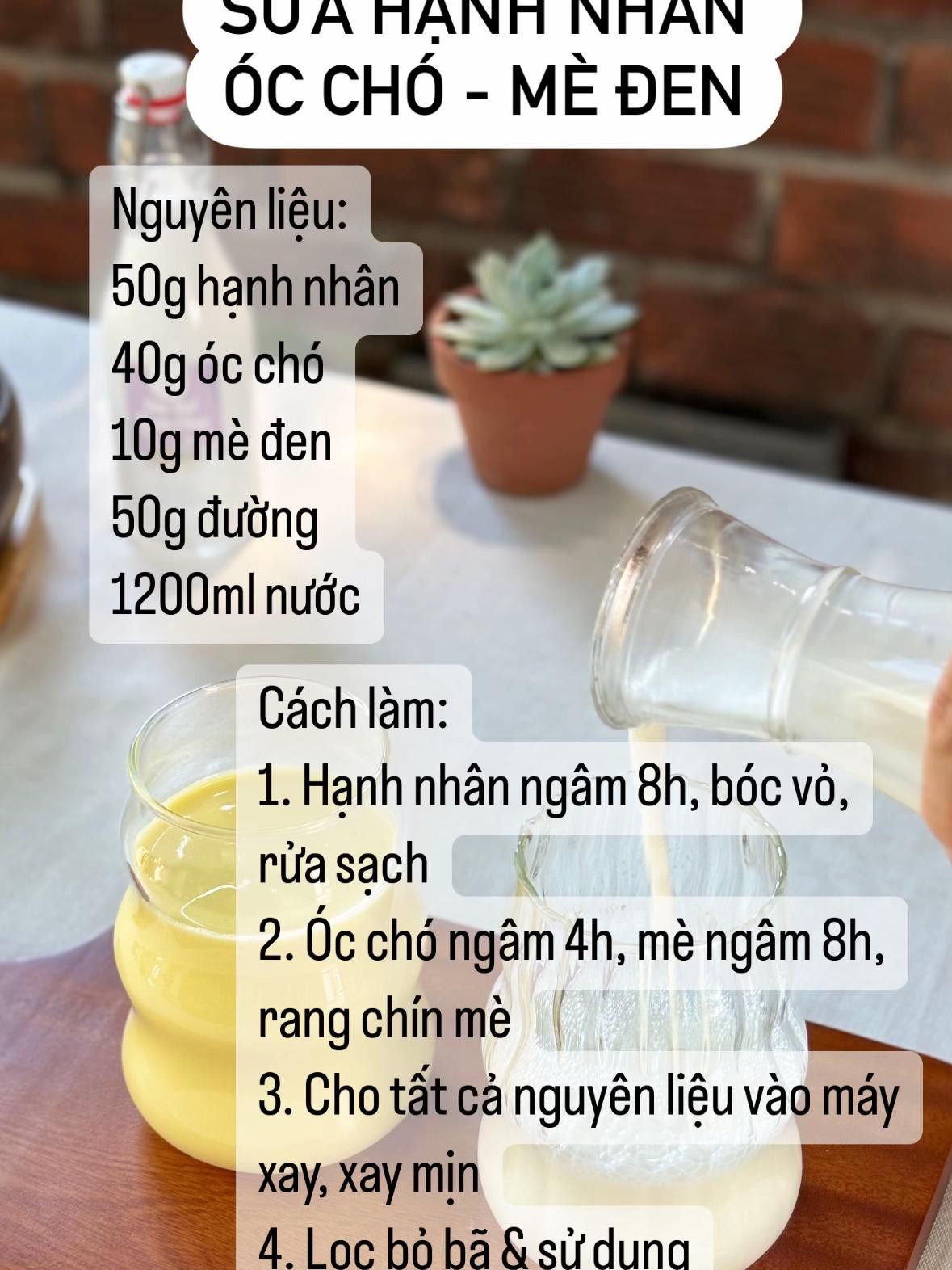 Top 7 công thức sữa hạt mix hạnh nhân dễ làm và dinh dưỡng