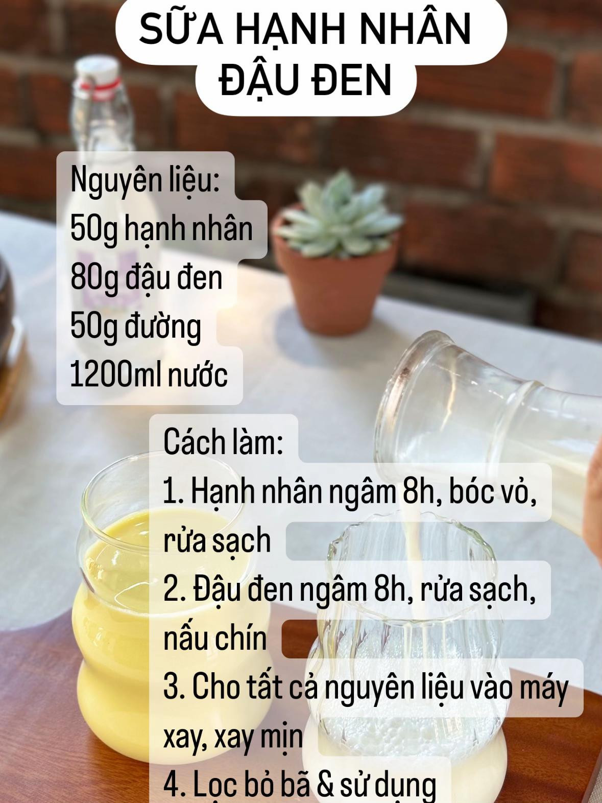 Top 7 công thức sữa hạt mix hạnh nhân dễ làm và dinh dưỡng