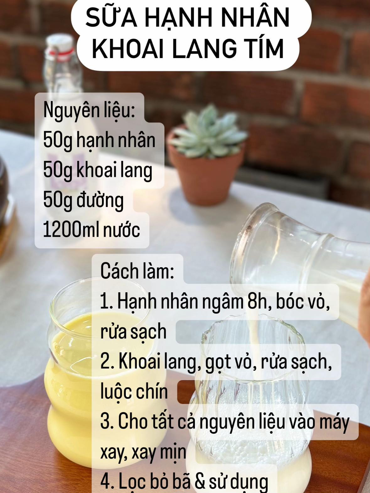 Top 7 công thức sữa hạt mix hạnh nhân dễ làm và dinh dưỡng