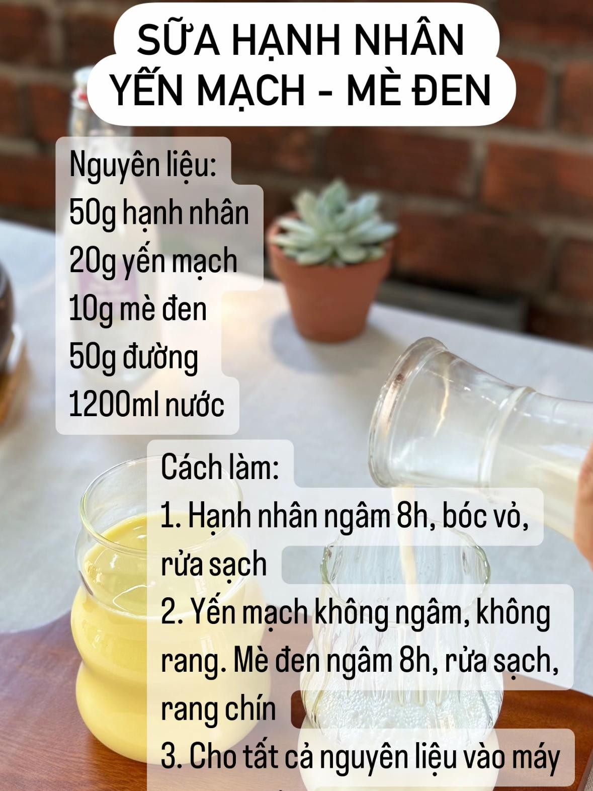 Top 7 công thức sữa hạt mix hạnh nhân dễ làm và dinh dưỡng