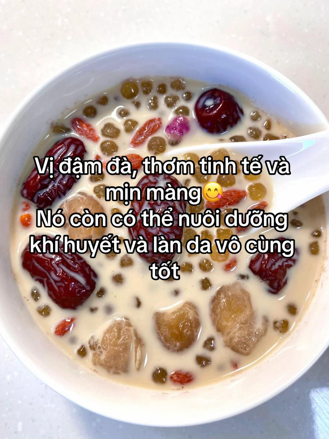 Trà sữa táo đỏ, kỷ tử, hoa hồng và bột báng tốt cho sức khỏe