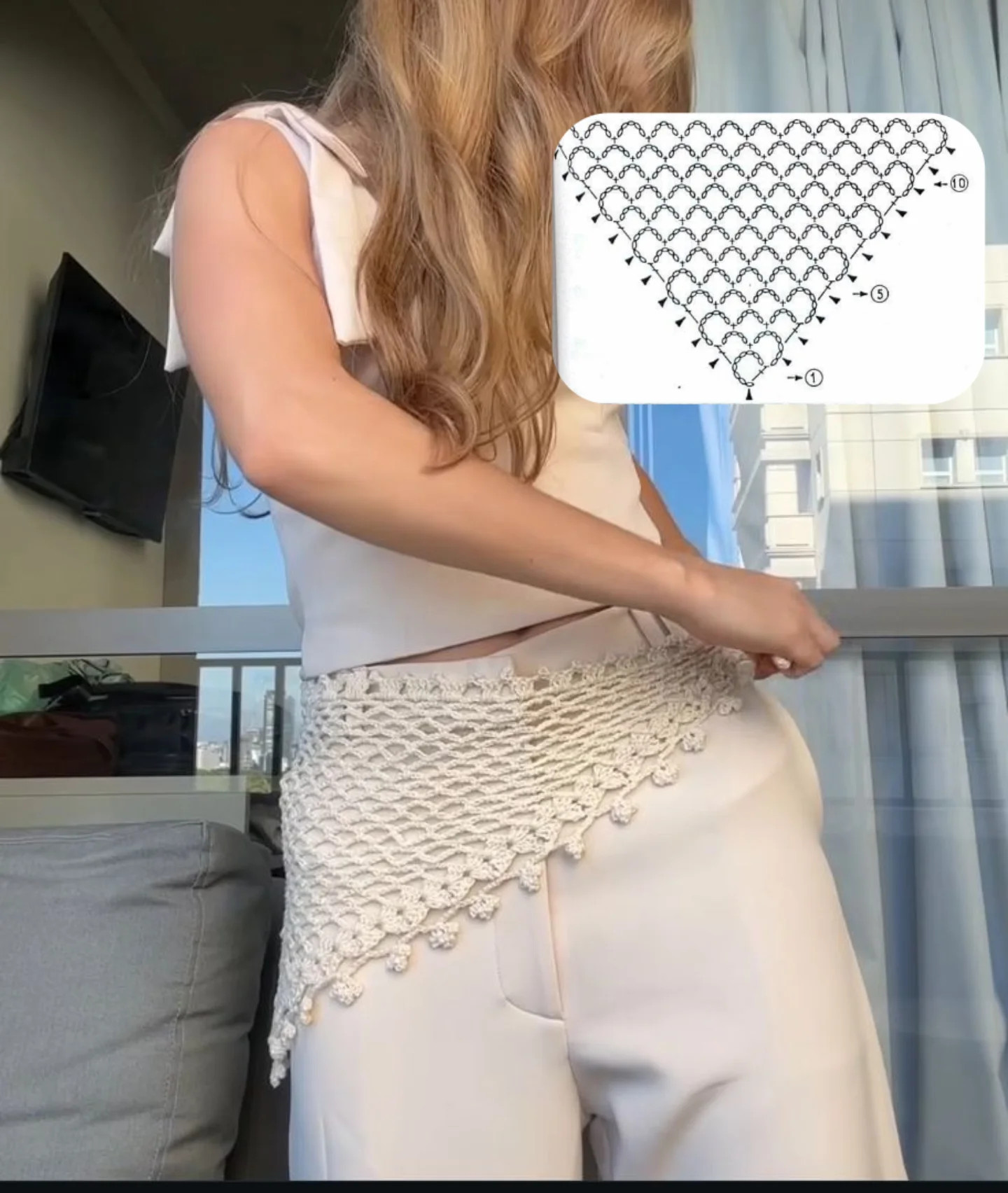 Trendy Crochet Accessories: Headband and Belt with Free Patterns