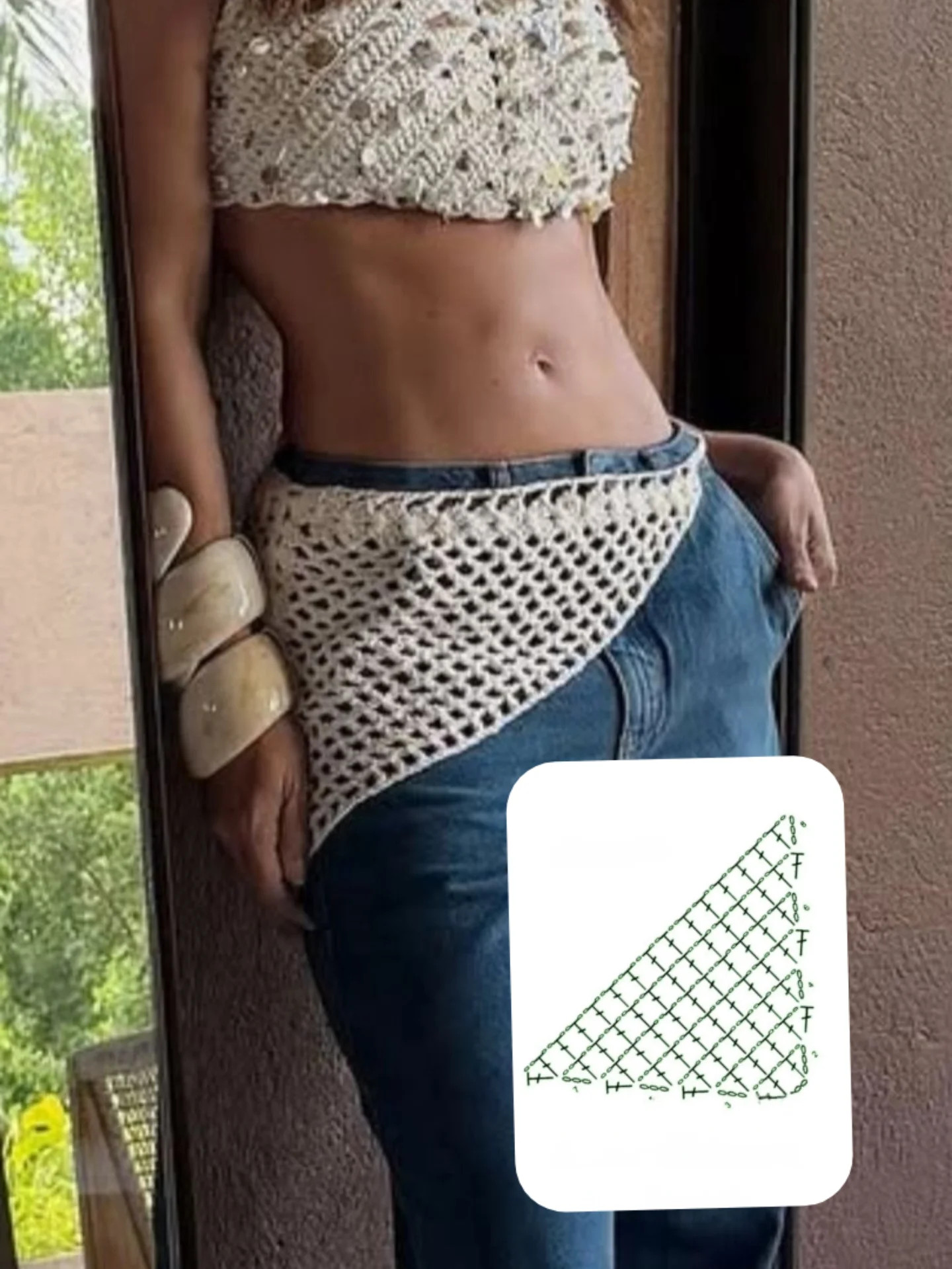 Trendy Crochet Accessories: Headband and Belt with Free Patterns