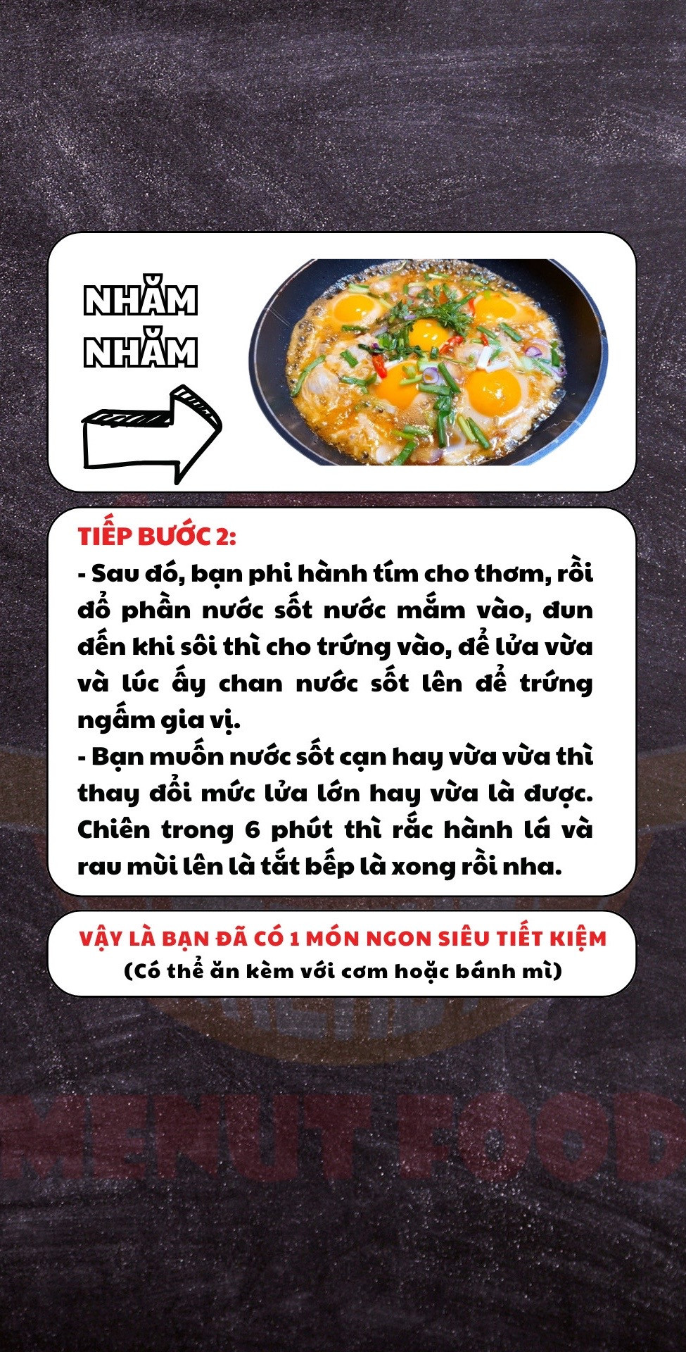 Trứng chiên nước mắm: Món ăn ngon siêu tiết kiệm dưới 20k