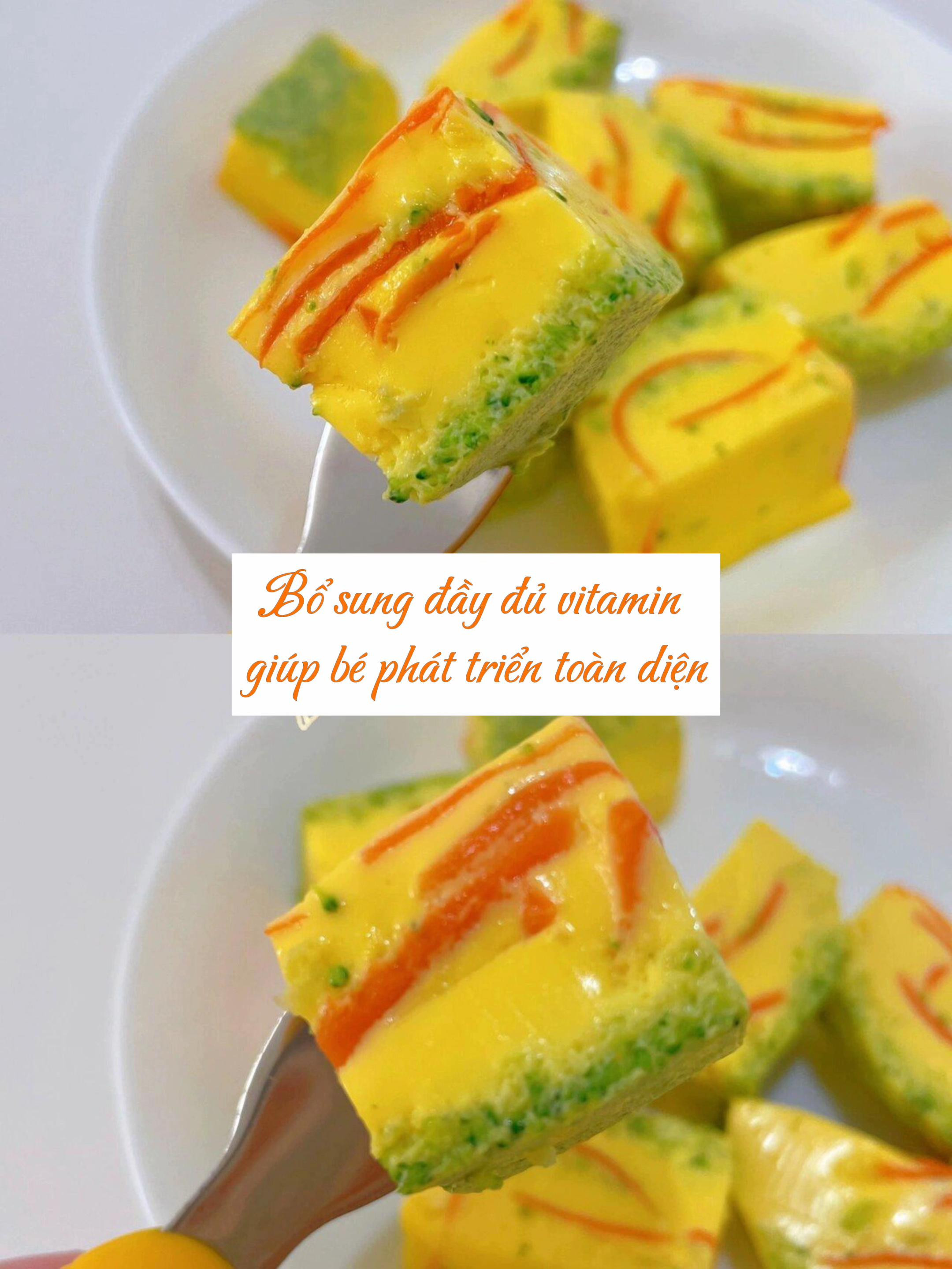 Trứng hấp rau củ: Món ăn dặm bổ sung vitamin cho bé từ 10 tháng tuổi