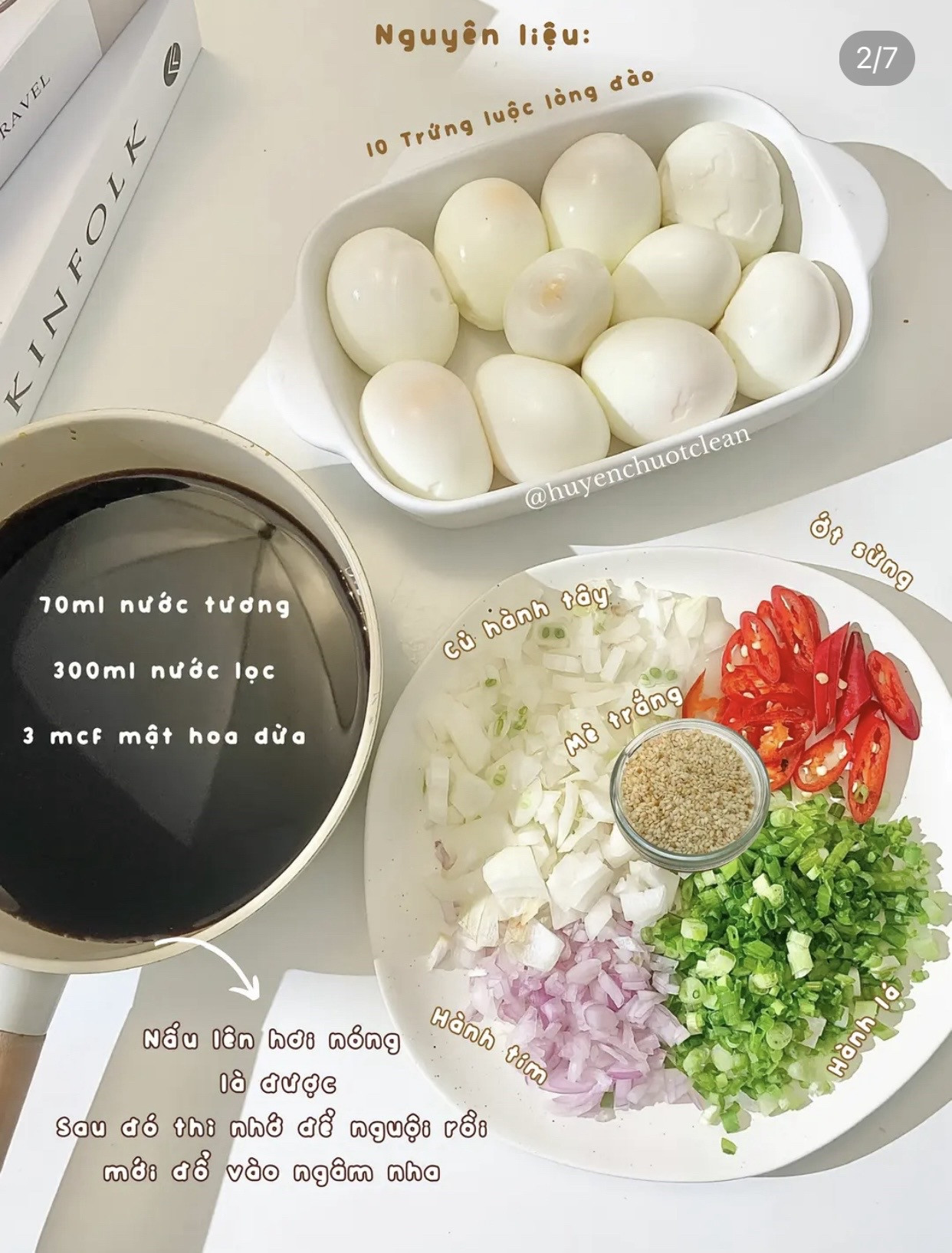 Trứng lòng đào ngâm tương: Cách làm trứng luộc chuẩn vị, sốt tỏi ớt thơm ngon