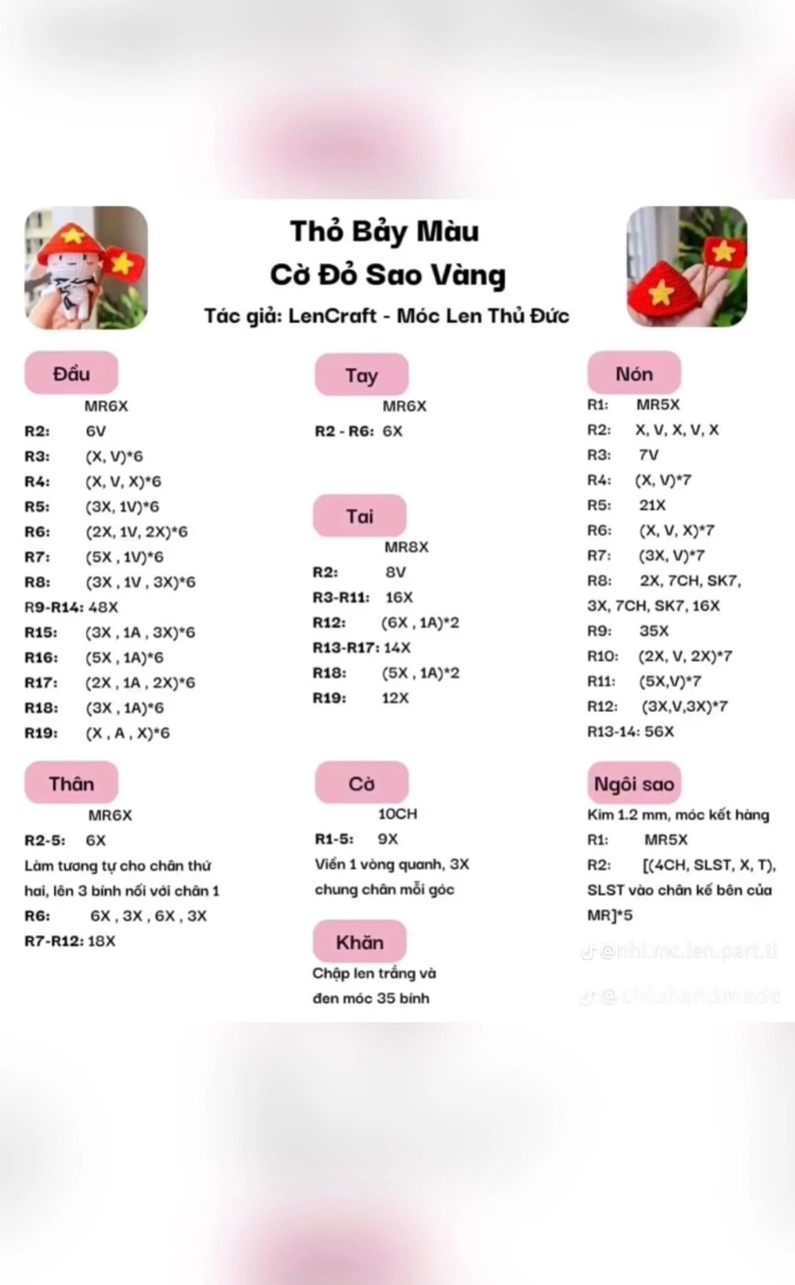 Túi dâu tây hồng trắng len móc