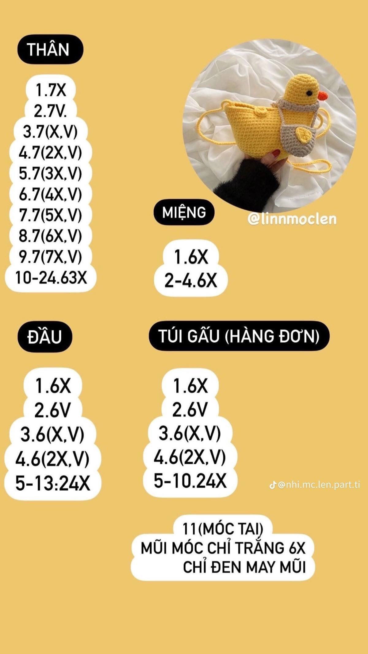 Túi dâu tây hồng trắng len móc