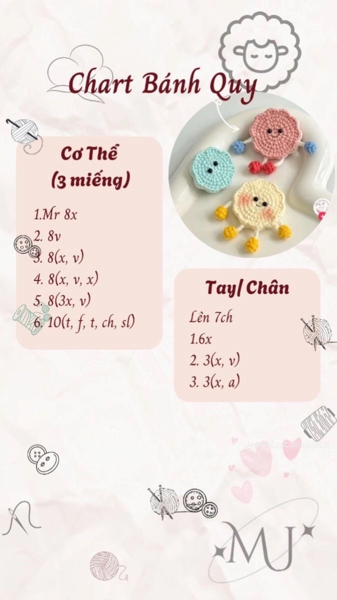 Túi dâu tây hồng trắng len móc