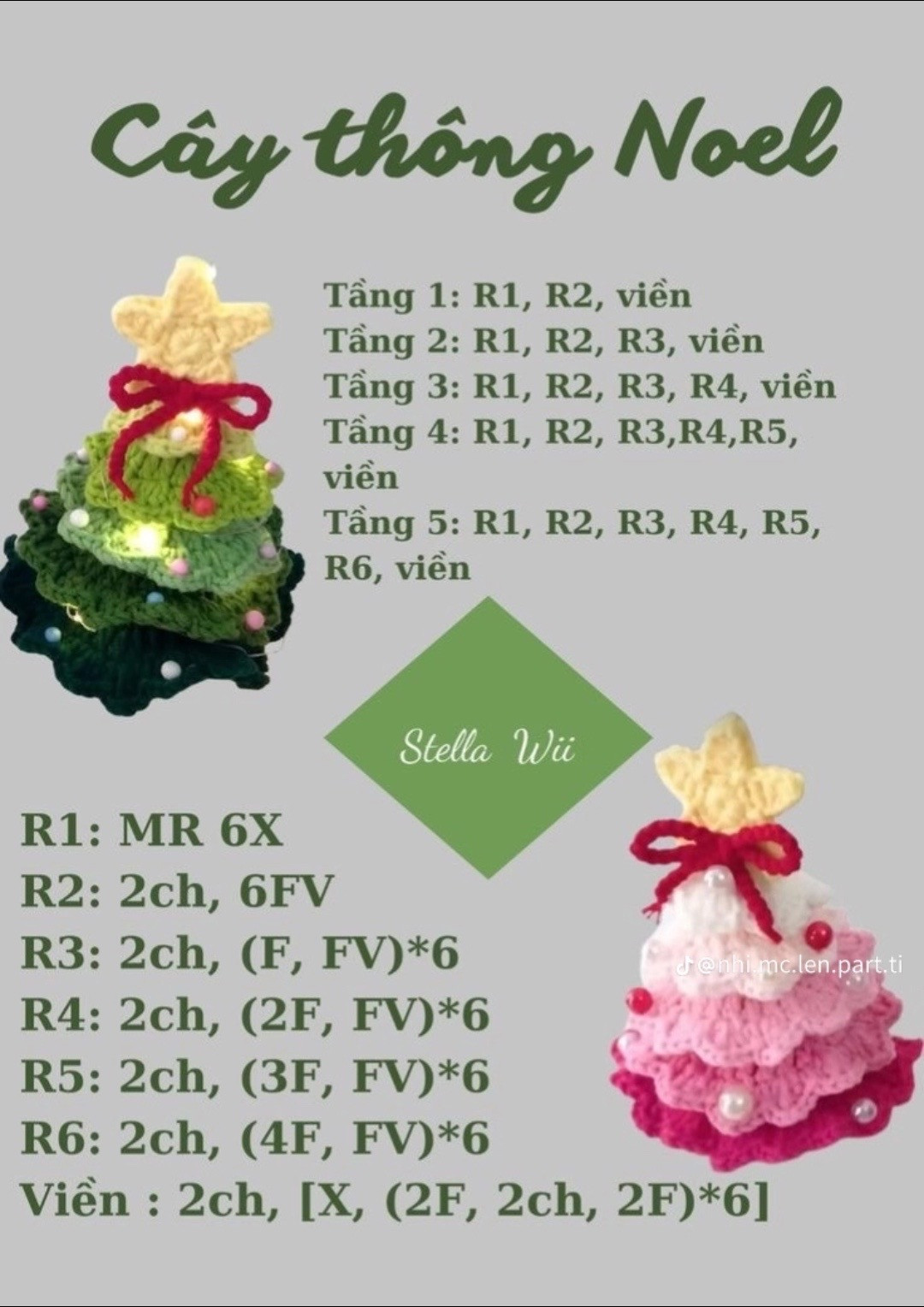 Túi dâu tây hồng trắng len móc