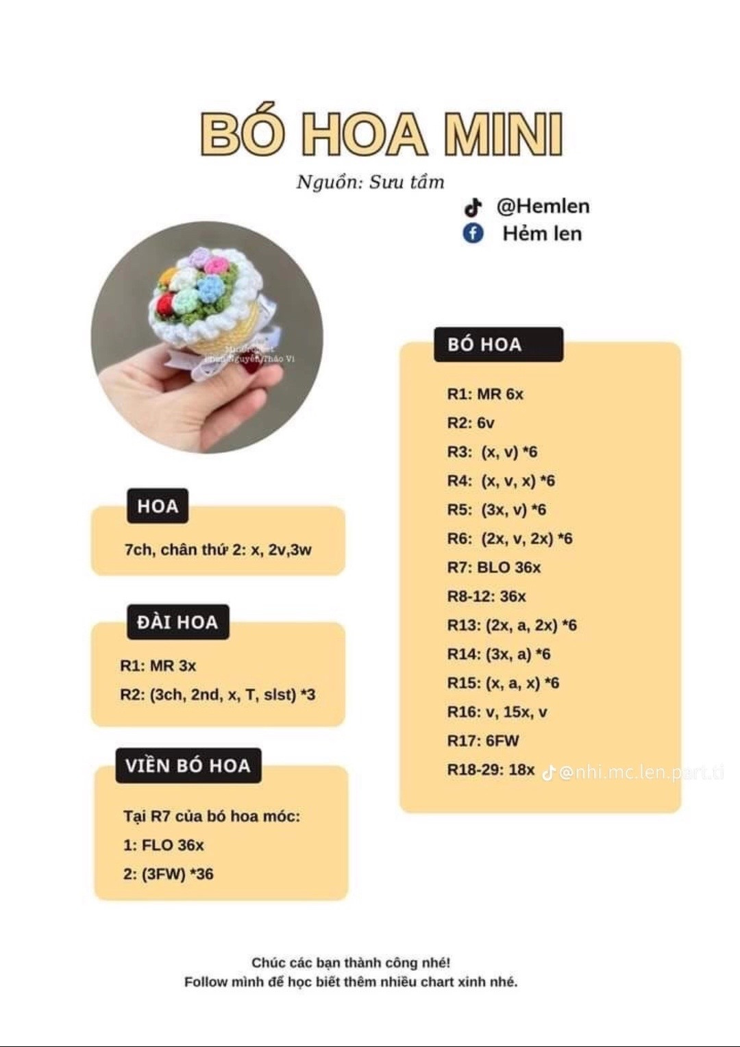 Túi dâu tây hồng trắng len móc