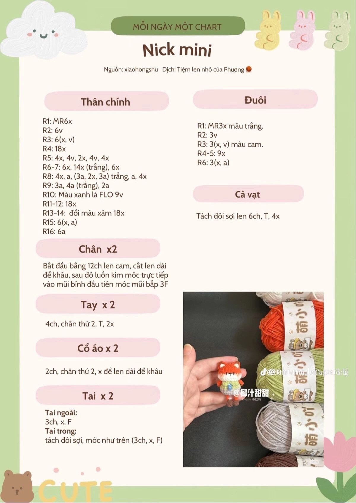 Túi dâu tây hồng trắng len móc