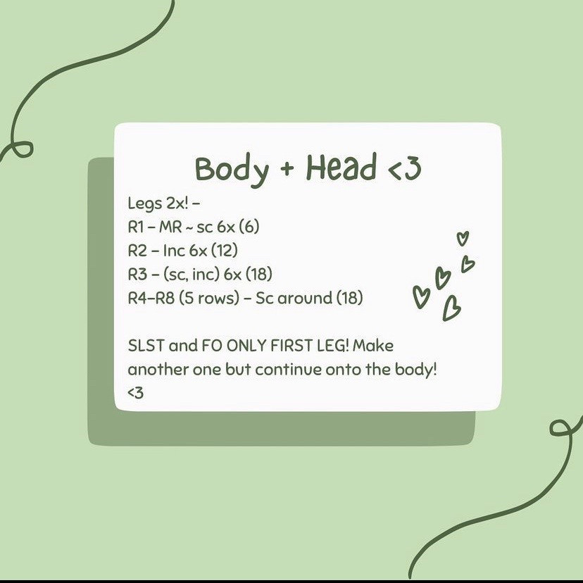 Tulip Pal Free Crochet Pattern: Materials, Abbreviations & Body Instructions