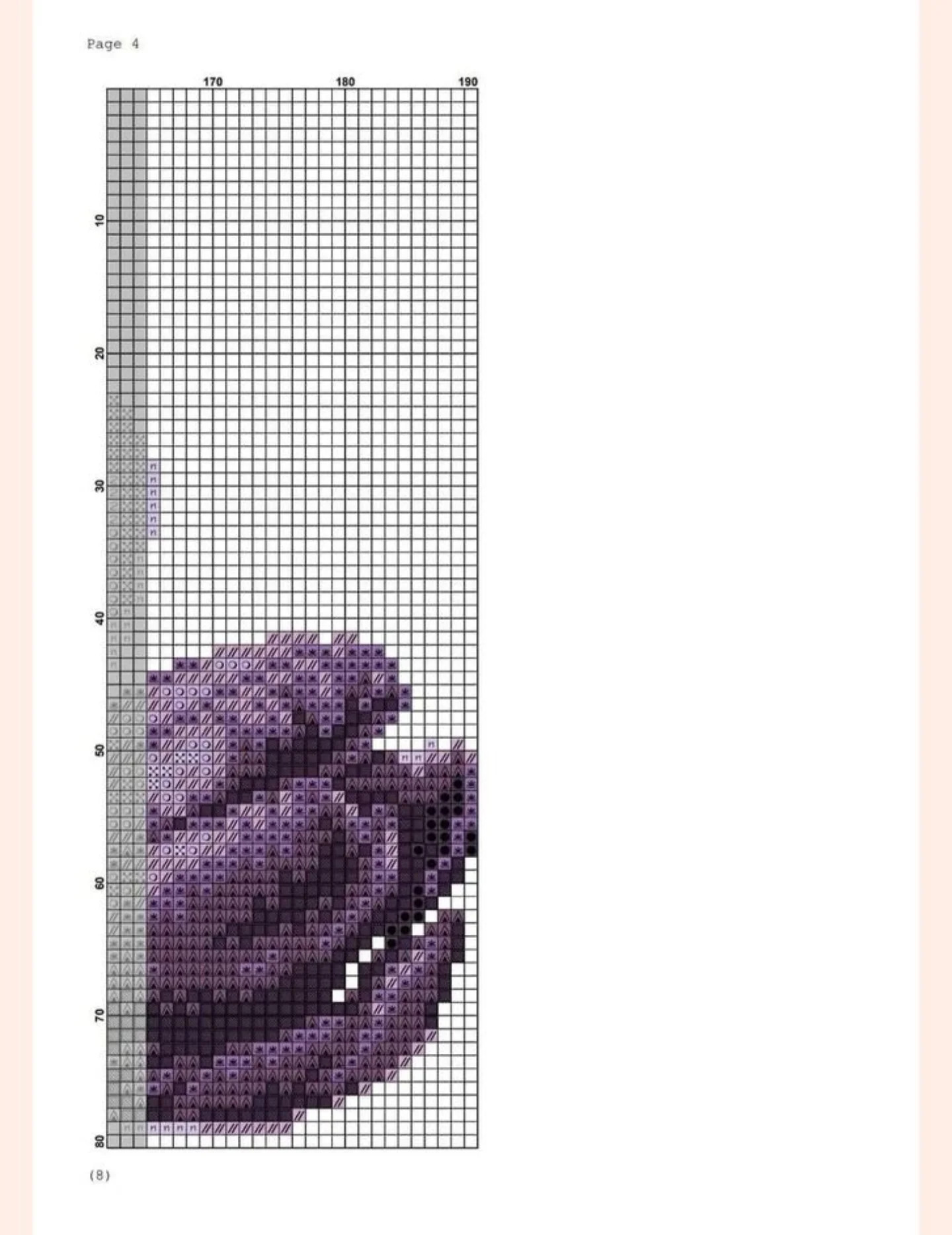 Tulips in a Glass Jar Cross Stitch Pixel Chart Pattern