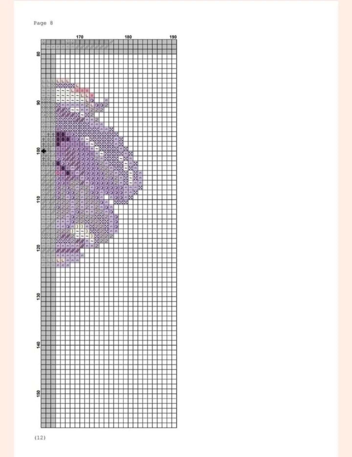 Tulips in a Glass Jar Cross Stitch Pixel Chart Pattern