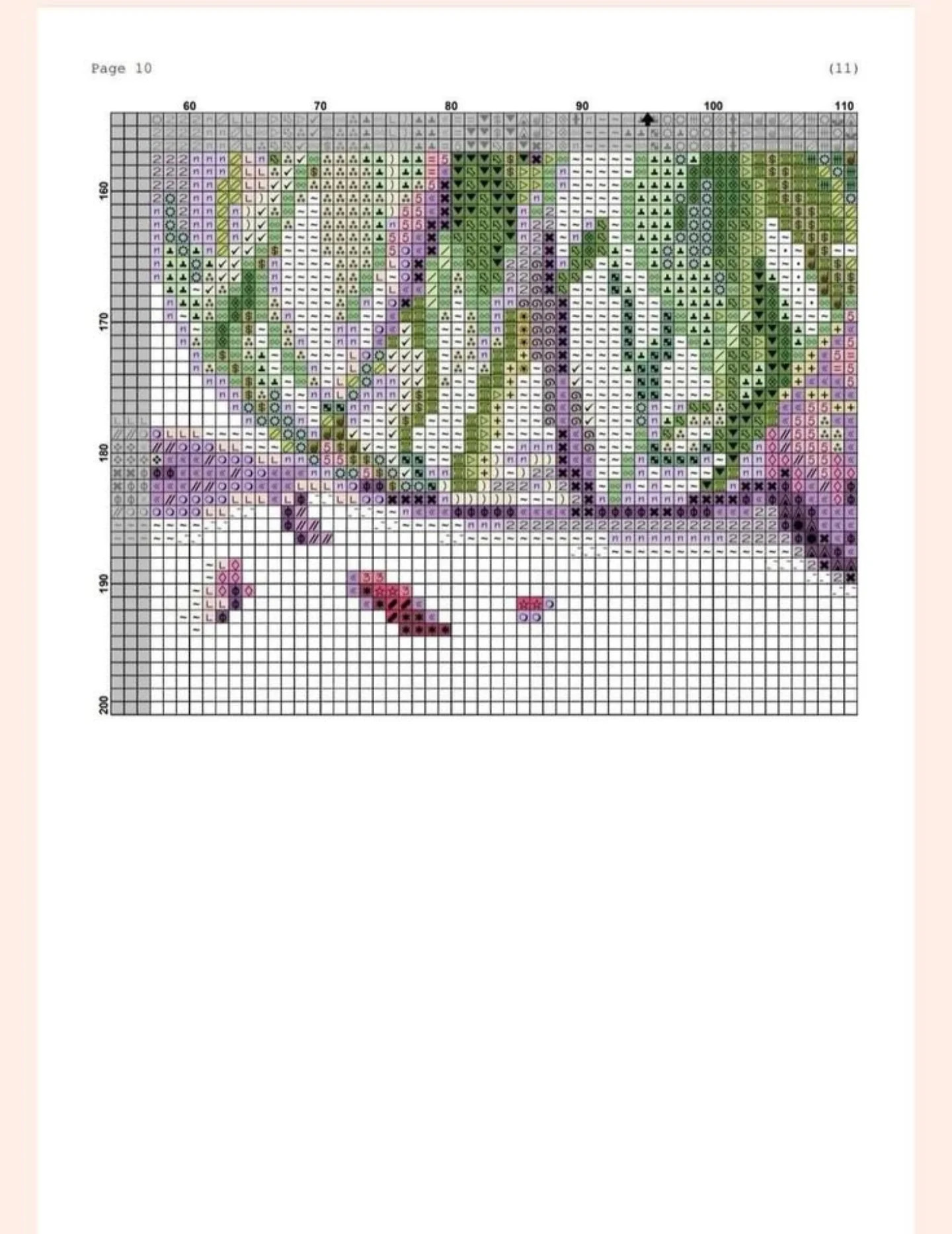Tulips in a Glass Jar Cross Stitch Pixel Chart Pattern