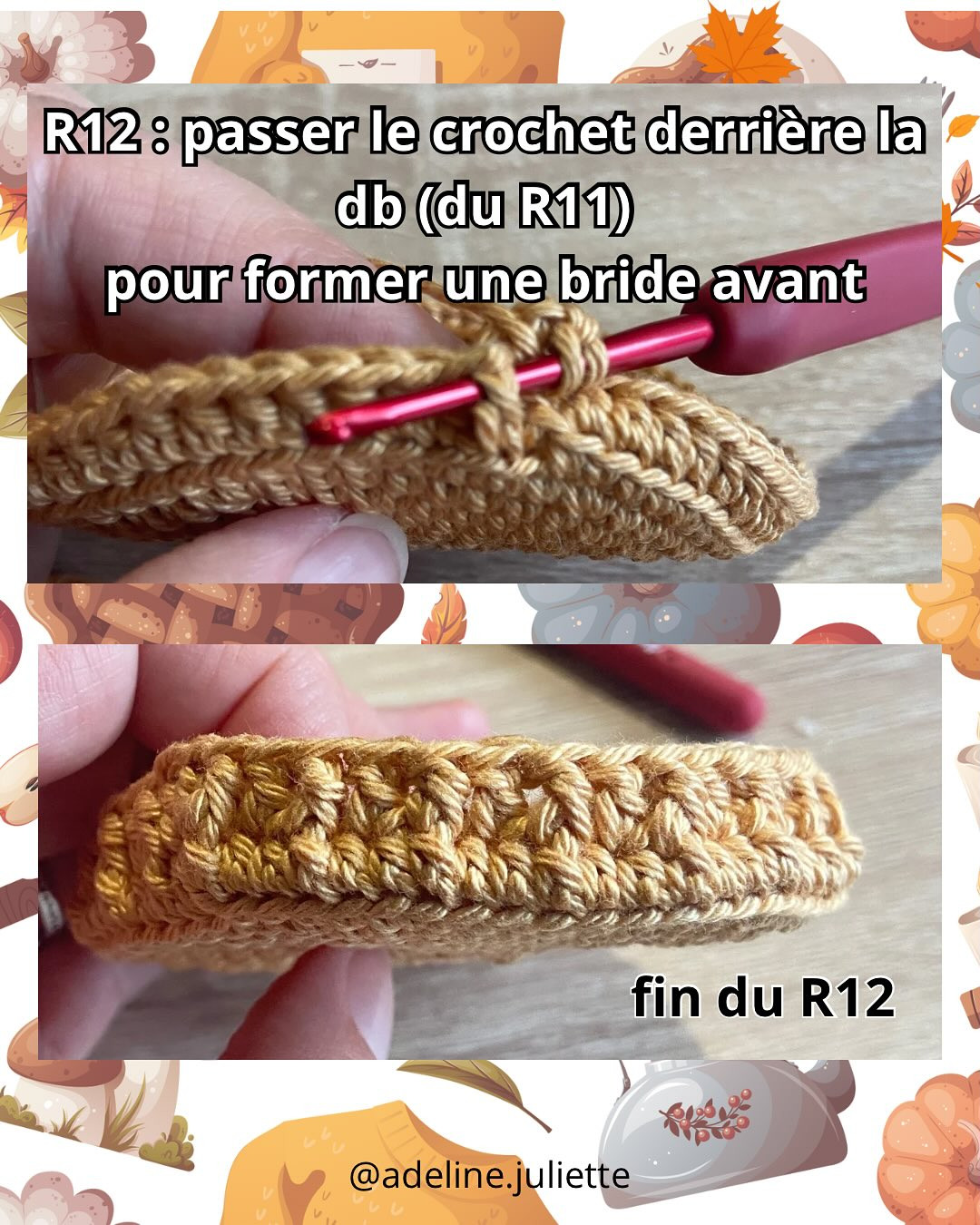 Tuto gratuit tarlette au potiron au crochet - Partie 1: Fond de la tarte