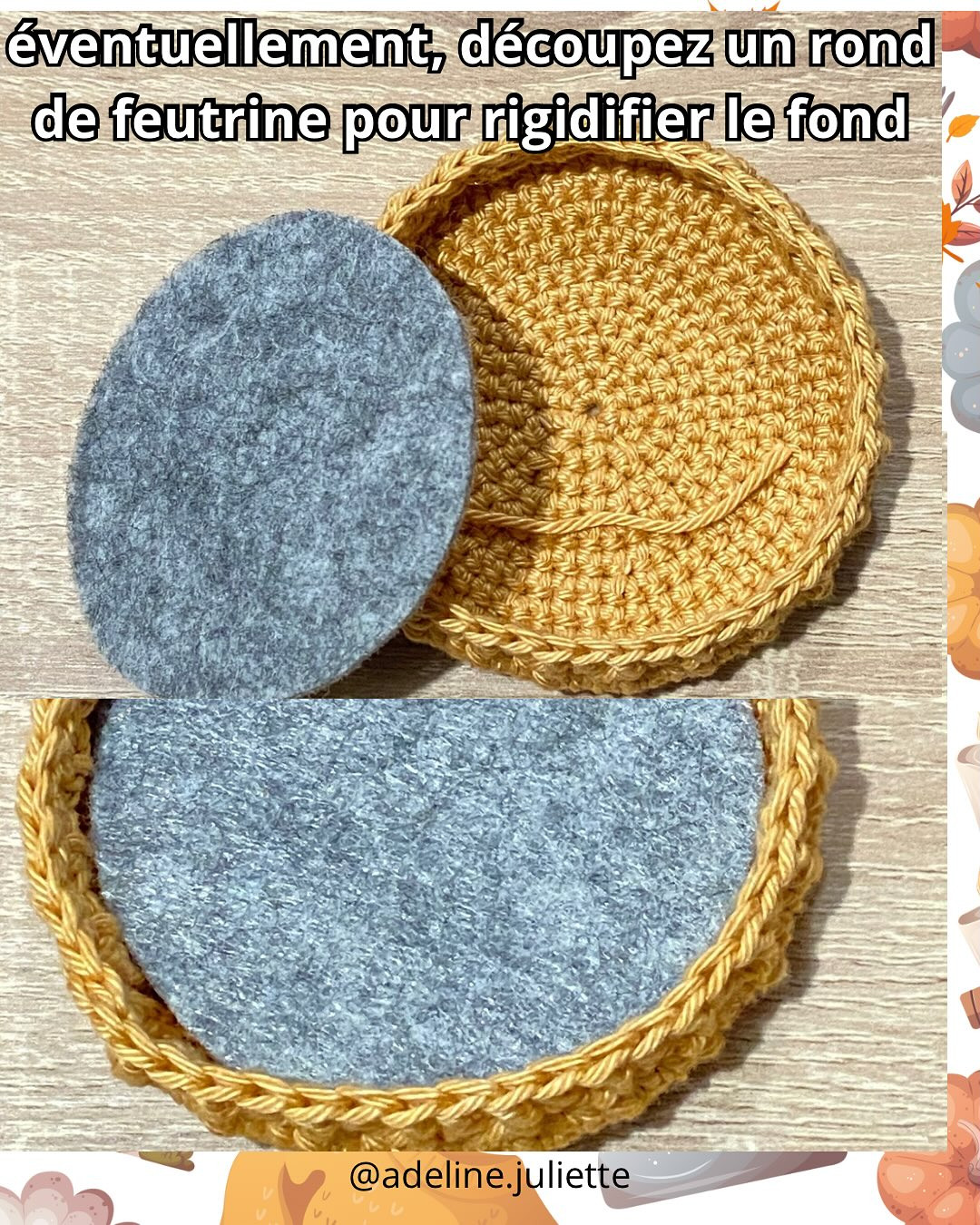 Tuto gratuit tarlette au potiron au crochet - Partie 1: Fond de la tarte