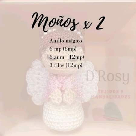 Tutorial Amigurumi Angel Doll: Head, Body, Hair and Buns