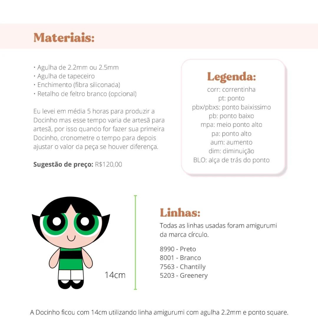 Tutorial Amigurumi As Meninas Super Poderosas - Docinho