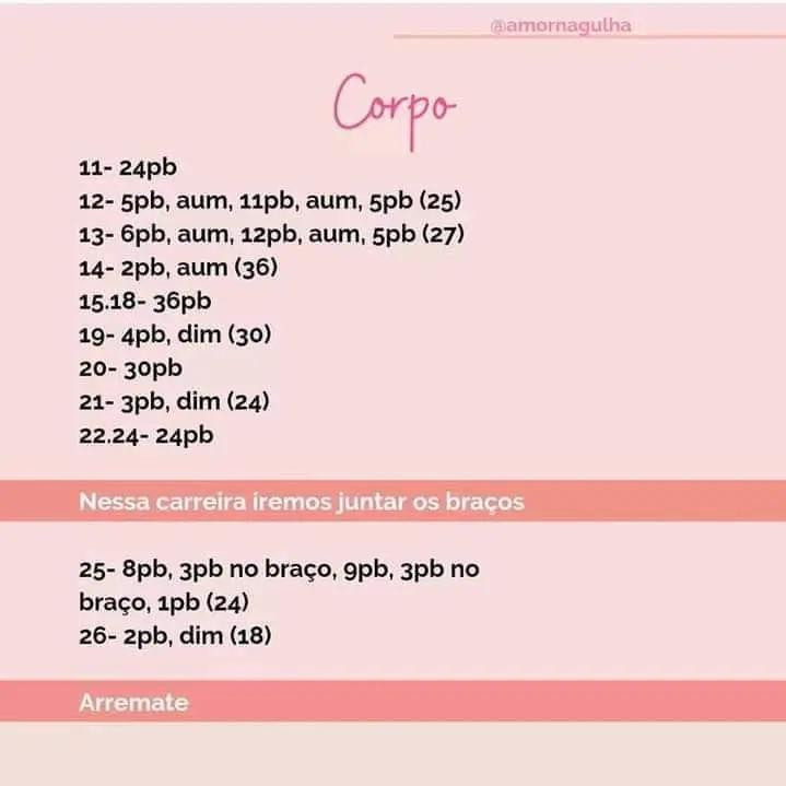 Tutorial Amigurumi Elefante Rosa Elly - Receita Grátis
